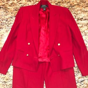 Vintage Red Ralph Lauren Power Suit